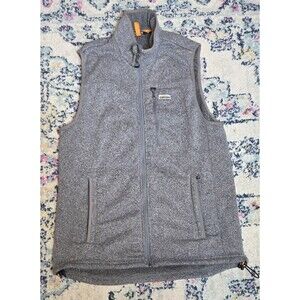 Orvis R65 Sweater Fleece Vest Men's X Large Full Zip Gray Casual Outdoor 3BA1